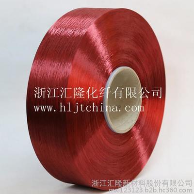 供应汇隆化纤涤纶色丝厂家直销现货供应图片_高清图_细节图-浙江汇隆新材料股份 -